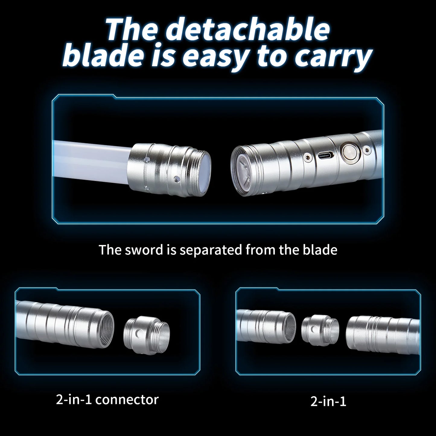 RGB Metal Lightsaber – 7-Color Sword