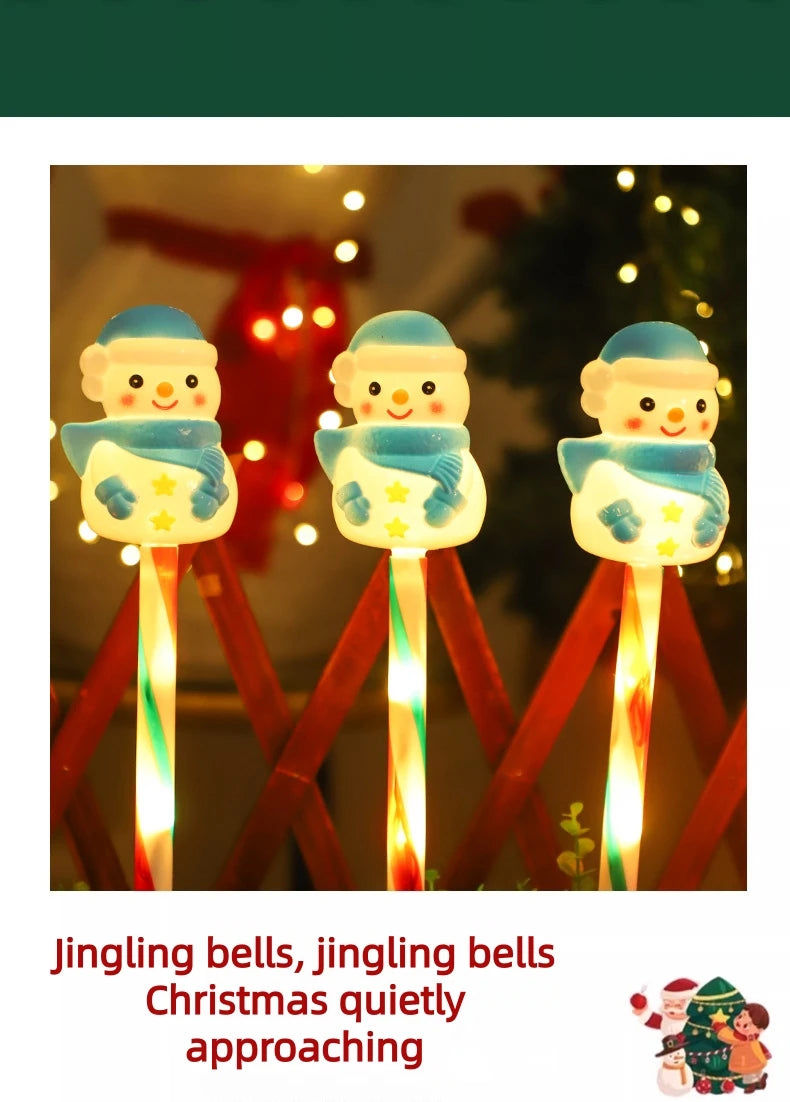 LED Snowman & Santa Garden Lights