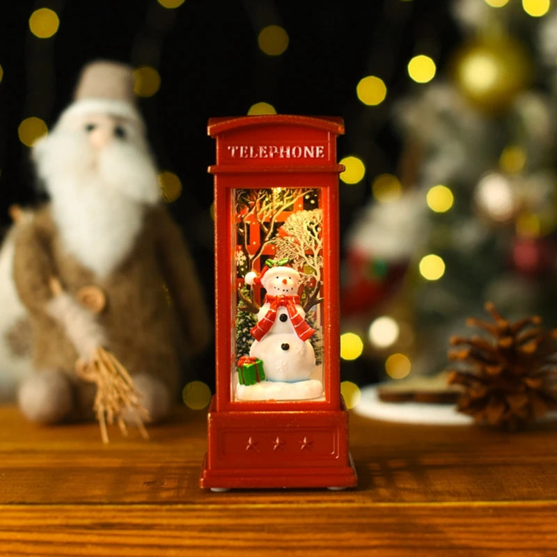 Christmas Phone Booth Light