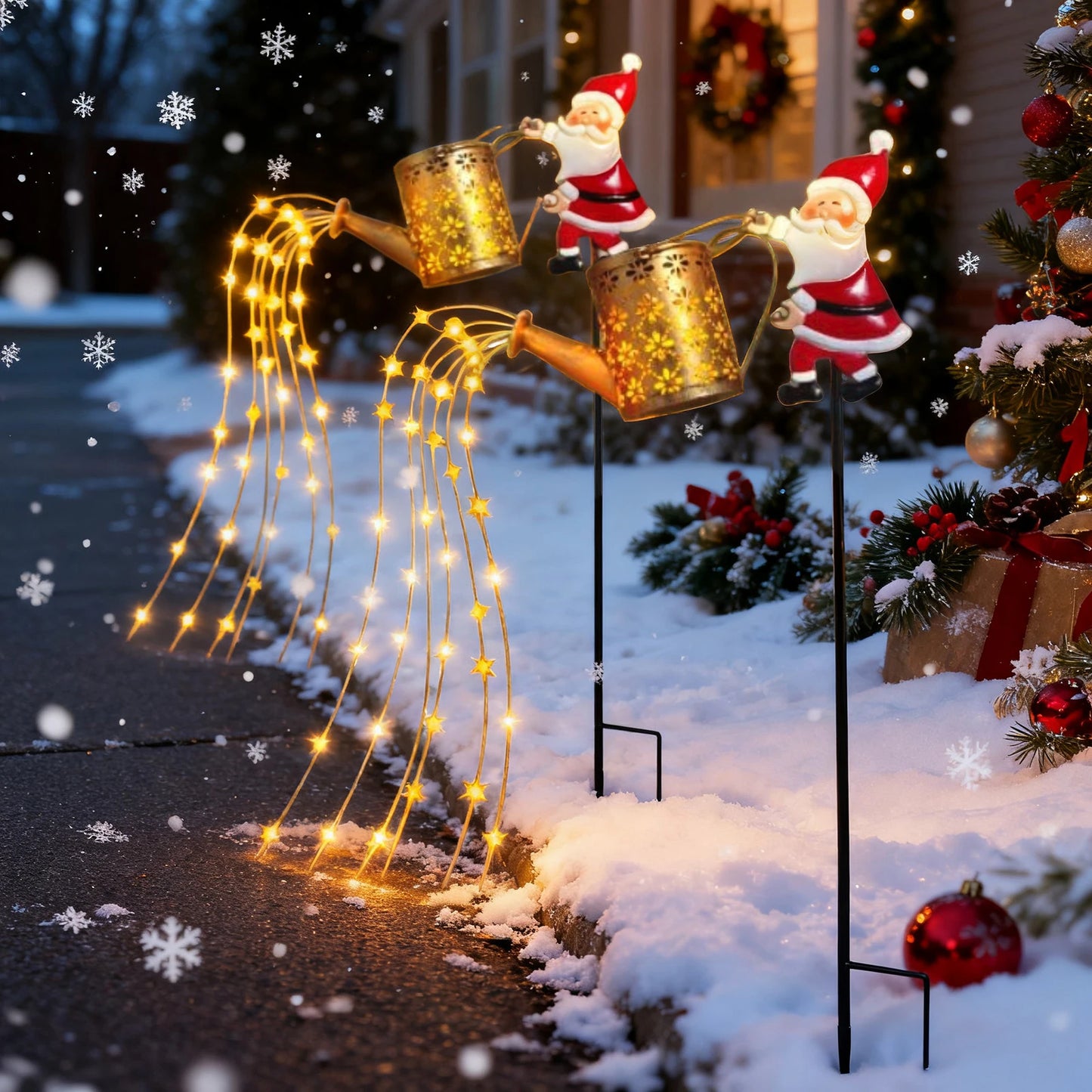 Solar Santa Garden Light