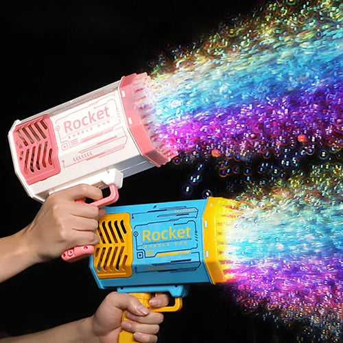 Rocket Bubble Gun Toy – 69 Holes