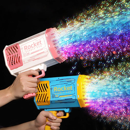 Rocket Bubble Gun Toy – 69 Holes