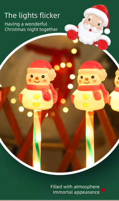 LED Snowman & Santa Garden Lights