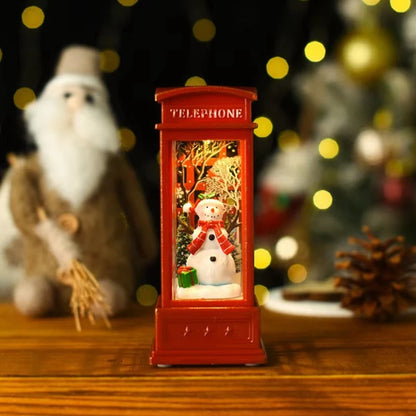 Christmas Phone Booth Light