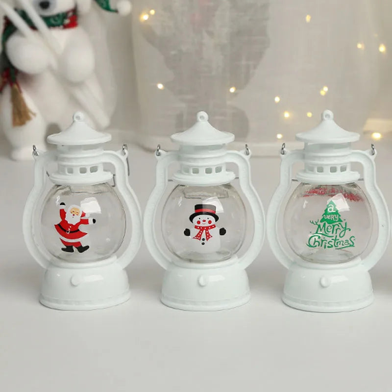 LED Santa & Snowman Lanterns