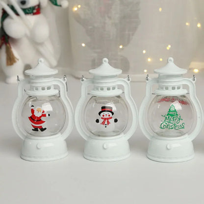 LED Santa & Snowman Lanterns