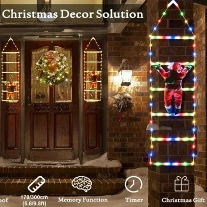 Santa LED Ladder String Lights