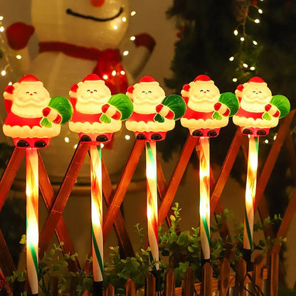 LED Snowman & Santa Garden Lights