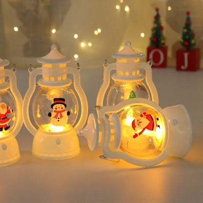 LED Santa & Snowman Lanterns
