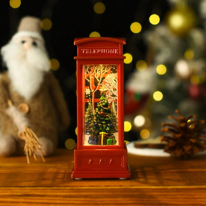 Christmas Phone Booth Light