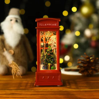 Christmas Phone Booth Light