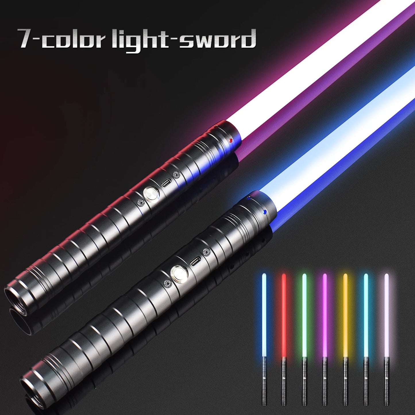 RGB Metal Lightsaber – 7-Color Sword
