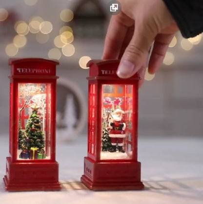 Christmas Phone Booth Light