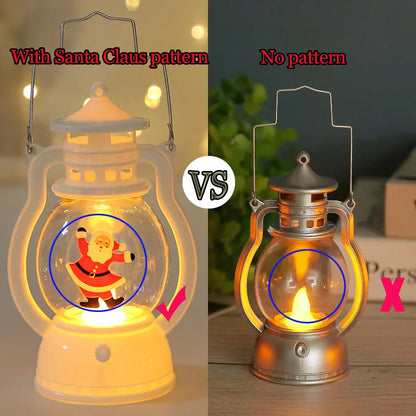 LED Santa & Snowman Lanterns