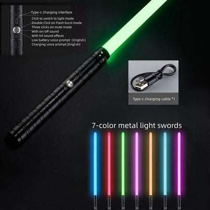 RGB Metal Lightsaber – 7-Color Sword