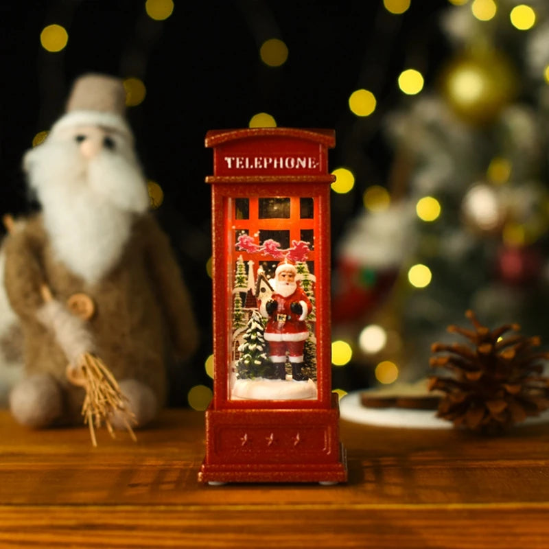 Christmas Phone Booth Light