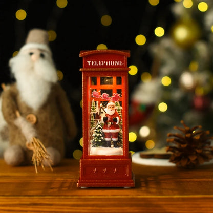 Christmas Phone Booth Light