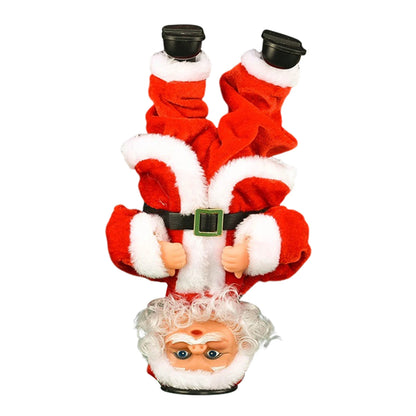 Music Dancing Headstand Santa