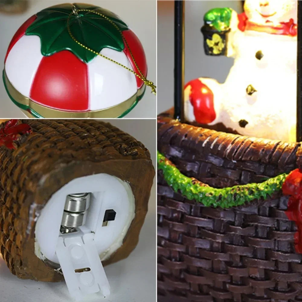 LED Christmas resin ornaments