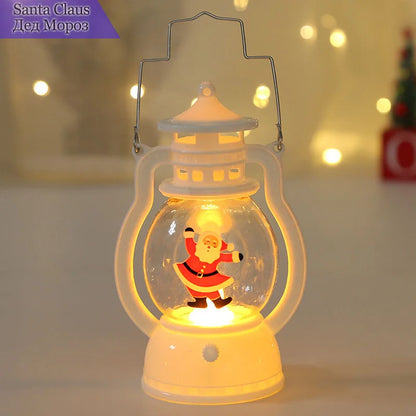 LED Santa & Snowman Lanterns