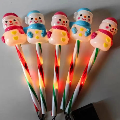LED Snowman & Santa Garden Lights