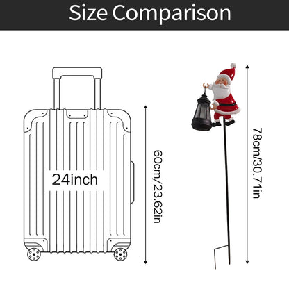 Solar Santa Garden Light