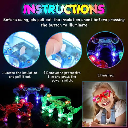 Kids Glow-in-the-Dark LED Glasses