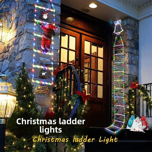 Santa LED Ladder String Lights