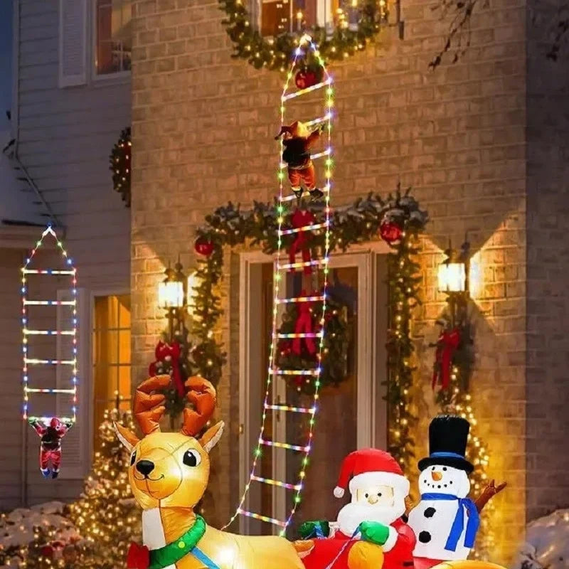 Santa LED Ladder String Lights